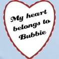 thumbnail image 2 of CafePress - My Heart Belongs To Bubbie Baby Onesie - Baby Light Bodysuit, Size Newborn - 24 Months, 2 of 4