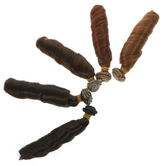 SWETRACE 5Pcs Doll Wig for Dolls Assorted Color Realistic Fit and Comfortable Wear