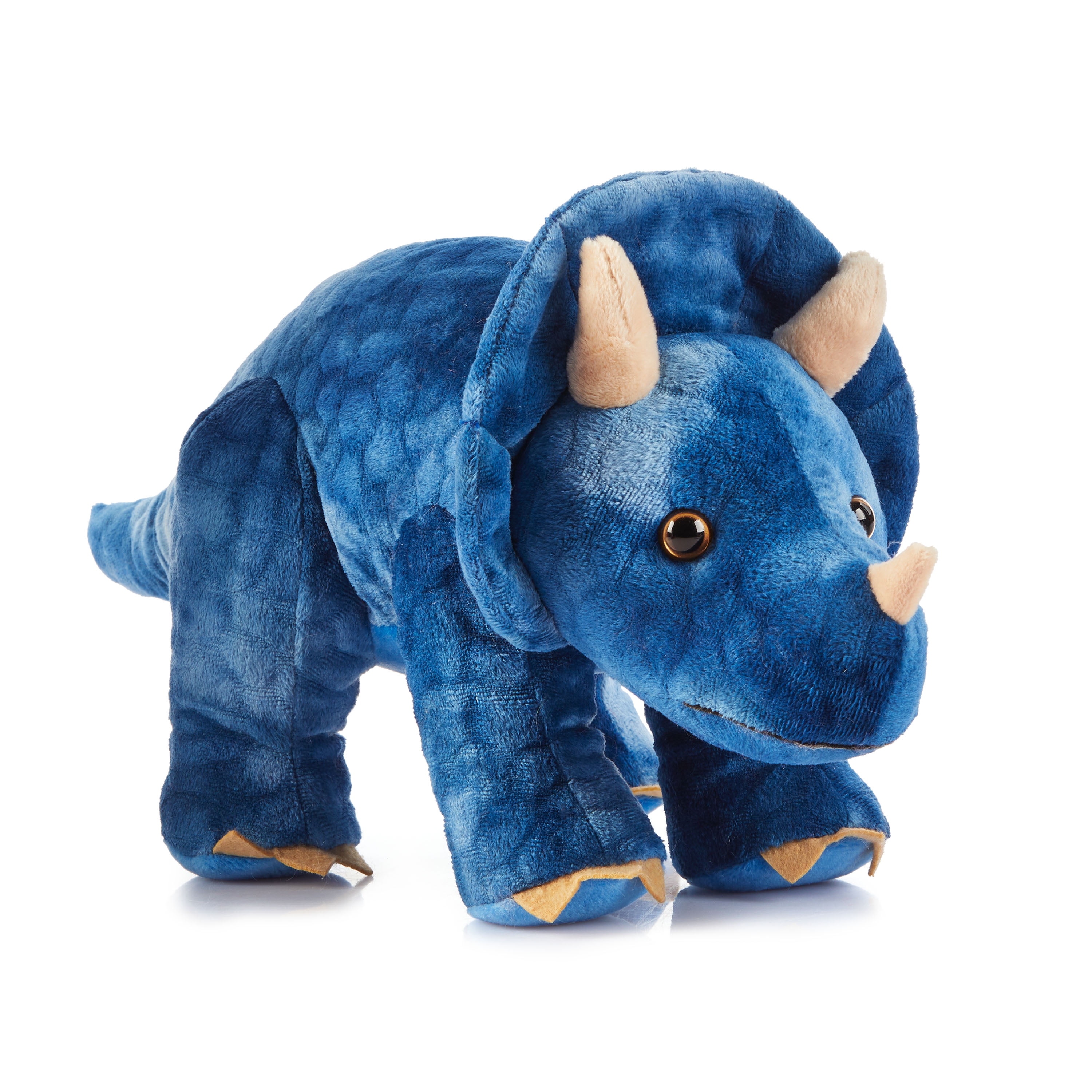 Holiday Time Realistic Blue Dinosaur Plush
