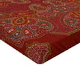 thumbnail image 2 of Ambesonne Mandala Fitted Sheet 2 Pcs Set, Moroccan Persian Design, Twin, Burgundy White, 2 of 3