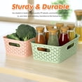 thumbnail image 4 of PinkSheep 6 Pack Plastic Storage Baskets Small Organizer Basket Bins Blue & Green & Pink, 4 of 9