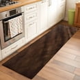 thumbnail image 2 of Kitchen Runner 2 x 6 Ft, Rustic Wood Non-Slip Residential Carpet, Brown Wooden Planks Farmhouse Vintage Indoor Crawling Mats Runner Rugs for Living Room/Dining Room/Bedroom, 2 of 8