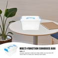 thumbnail image 3 of BESTYASH 6Ud Caja Organizadora De Plástico Con Asa Para Escritorio Multiusos Resistente Y Portátil, 3 of 8