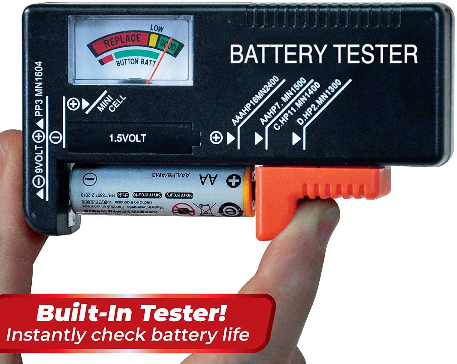 Ontel Battery Daddy Battery Organizer and Storage Case with Tester FREE SHIPPING 
