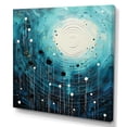 thumbnail image 2 of Designart "Blue And Black Minimalism Moon V" Abstract Collages Canvas Print, 2 of 5