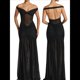 thumbnail image 3 of Vestido de Dama de con Escote en V, Plisado, de , 2025, con Hombros Descubiertos, Fluido, Formal, de Noche, para Invitada de Boda con Abertura Negro M, 3 of 8