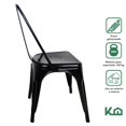 thumbnail image 2 of Silla Tolix Blanco Metálico Metal Para Comedor Minimalista negro 1, 2 of 9