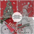 thumbnail image 4 of Camino de mesa navideño con motivo de muñecos de nieve, camino de mesa navideño, 4 of 5