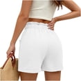 thumbnail image 6 of ByworldtasicNo Boundaries Summer Casual Shorts with Pockets High Waisted Wide Leg Drawstring Beach Vacation Trendy Shorts, 6 of 6