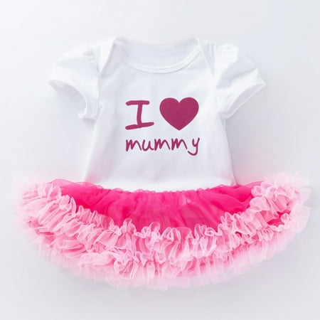 

NIUREDLTD Girl Baby Children s Skirt Baby Holiday Dress Short Sleeve Dress Skirt Climbing Suit Romper Bodysuit