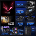thumbnail image 3 of Computadora Escritorio Completa Xtreme PC Gaming AMD Radeon Vega 3 Athlon 3000G 16GB SSD 500GB Monitor 21.5 75Hz WIFI Black juegos casuales, trabajo y estudio, 3 of 6