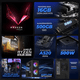 thumbnail image 3 of Computadora Escritorio Completa Xtreme PC Gaming AMD Radeon Vega 3 Athlon 3000G 16GB SSD 500GB Monitor 21.5 75Hz WIFI Black juegos casuales, trabajo y estudio, 3 of 6