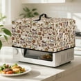 thumbnail image 4 of FOR U DESIGNS Chocolate Coffee Cup Print Microwave Oven Dust Cover Wear-Resistan Lid for Air Fryer Toaster Oven Dust-Proof Microwave Oven Folding Covers, 18.25 x 14.5 x 11 inches-S, 4 of 8