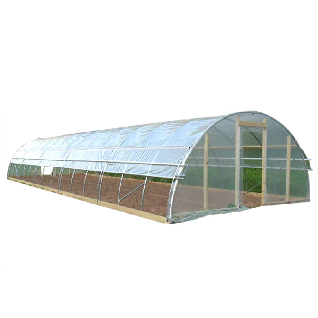 Clear PE Plastic Greenhouse Film Poly Garden Plant Vegetable Grow House Cover UK 