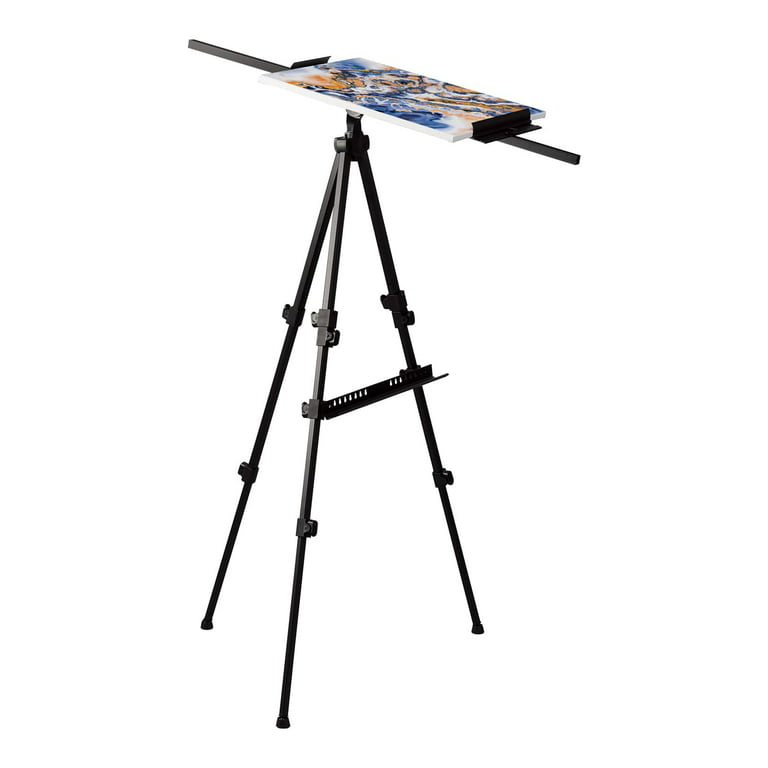 Nicpro Folding Easel for Display, 63 Inch Metal Floor Easel Stand