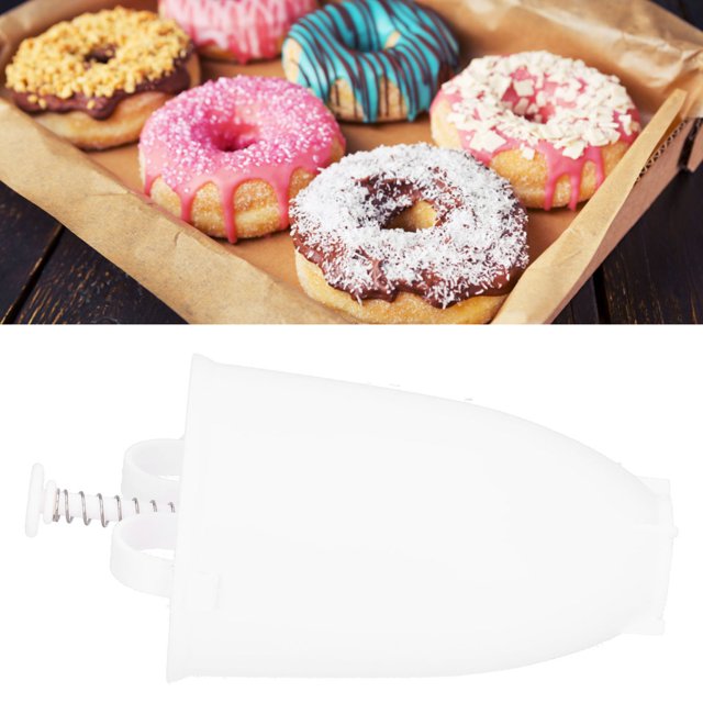 Donut Maker,Kitchen Utensils Donut Maker DIY Biscuits Doughnut Plastic Manual Donut Maker Depositor Dropper Mini Donut Maker Dispenser for Kitchen Baking