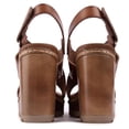 thumbnail image 3 of Women's Cross Strap Heeled Sandals By XTI_170778_Medium Brown, 3 of 4