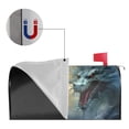 thumbnail image 5 of Daiia White And Red Storm Dragon Mailbox Cover , Magnetic Welcome Mailbox Wraps Post Letter Box Cover for Garden Yard Home Decor-25.5x21 in, 5 of 7