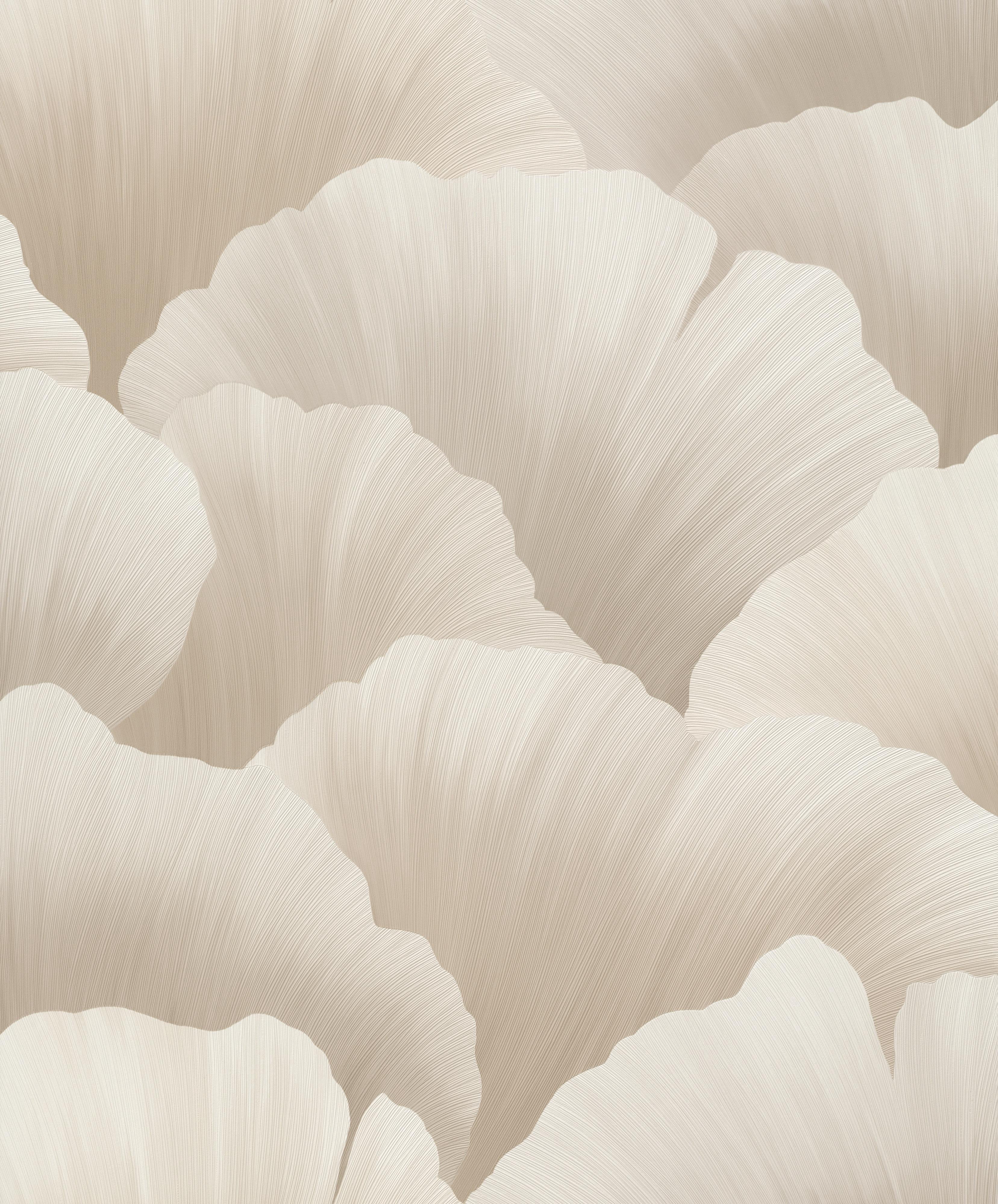 Taupe Coral Like Petals Bold Floral Printed Non Woven Non-Pasted Textured Wallpaper 57 Sq. Ft.