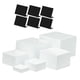 thumbnail image 4 of 6 cajas de acrílico para exhibir alimentos, cajas de almacenamiento anidadas para escritorio, elevadores de cubos para pasteles, manualidades, fiestas, 4 of 9