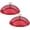 Red - 2 pack, variant on Birds Choice 10" Protective Dome Cover for Hanging Bird Feeders