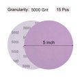 thumbnail image 2 of Unique Bargains 15 Pack 5-Inch Purple Sanding Discs 5000 Grits Hook & Loop Professional Aluminum Oxide Sandpaper, 2 of 6