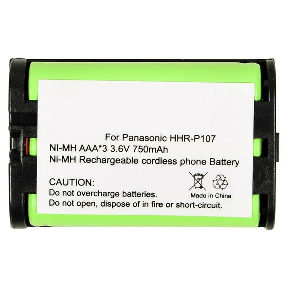 Batteries N Accessories BNA-WB-H342 Cordless Phone Battery - Ni-MH, 3.6V, 750 mAh, Ultra High Capacity Battery - Replacement for Panasonic HHR-P107 Battery