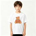 thumbnail image 2 of Bear Hug Teddy Animal Boys Graphic Tees Cute Kids T-Shirt 100% Cotton Short Sleeve Tops Ages 4-13Y, 2 of 5