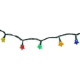 thumbnail image 5 of Northlight 20-Count Multi-Colored Star Shaped LED Christmas Light Set- 4.5ft, Green Wire, 5 of 6