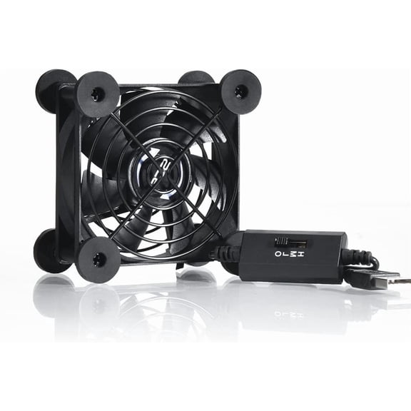 Quiet 80mm USB Fan, 5V USB Portable Cooling Fan for Flat Panel Xbox DVR PlayStation Router TV Receiver Computer Cabinet Cooler