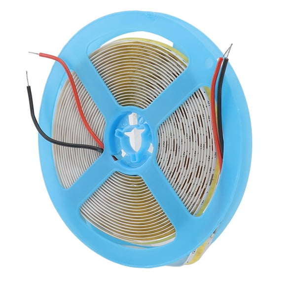 12V COB LED tira de luz Flexible Autoadhesiva 90 CRI Lámpara de Cinta LED Uniforme 5 metros ANGGREK