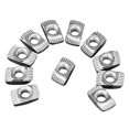 thumbnail image 2 of 100 Pcs M5 Hammer Nut Connector T Fastener Sliding Nut & 20Pcs Corner Fitting Angle Connector Bracket Fastener Match,20 x 100 x Post-Assembly T Nuts,silver, 2 of 8