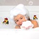 thumbnail image 2 of Pato de Goma Hugtrwg para Baño de Bebés rojo, 2 of 9