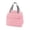 B005- Pink, variant on Lunch Bag Tote, Insulated Lunch Tote, Lunch Box Bag, Small Insulated Lunch Bag, Black Chic Tweed Pattern Portable Handheld Insulated Lunch Bag, 9X8X5.5 in Reusable Thermal Lunch