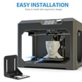 thumbnail image 4 of COMPUKAS 5Set Aluminium Motor Mount Bracket Black Square for High Torque Stepper Motor 2x2x2in, 4 of 6