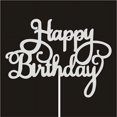 thumbnail image 4 of 10 unidades/bolsa de cartón, adorno para tarta de feliz cumpleaños en inglés, 4 of 4