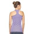 thumbnail image 3 of Expert Brand Women's Airstretch™ Athletic Racerback Tank Top, Heather Purple, XL, 3 of 5