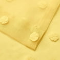 thumbnail image 5 of Bellella Window Curtain Decor Valance Wave Waterfall Straight Drapes Topper Solid Colors Short Curtains Luxury Rod Pocket Yellow W:47"x H:55"/ 120cm*140cm, 5 of 5