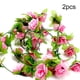 thumbnail image 4 of Toystoory 2 uds. De rosas artificiales pequeñas, enredadera colgante, decoración de plantas falsas para bodas Decoración del hogar rosa, 4 of 6