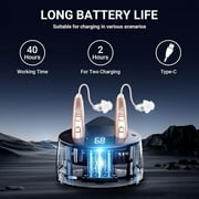 Bluetooth Hearing Aids(Not Amplifiers), Hearing Aid with Bluetooth for Seniors, Rechargeable Otc 16 Channel Small Mini Hearing Amplifier for Adults (Brown)