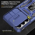 thumbnail image 3 of FIEWESEY Compatible with Samsung Galaxy S26 Case Built in Slide Camera Lens Cover Finger Ring Holder Kickstand,Heavy Duty Shockproof Full Body Phone Cover For Samsung Galaxy S26 2026,Blue, 3 of 4