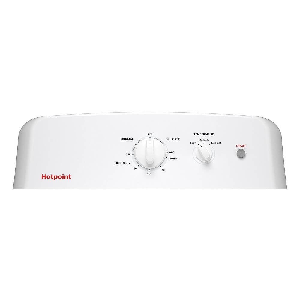 Hotpoint HTX26EASWWW 6.2 Cu. Ft. White Electric Dryer with Auto Dry