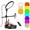 Black-RGB, variant on Bright Zoom Lighting for Computer, Adjustable Desk Lighting for Video Callst,55W Dimmable Full Screen Ring Light,with Rotating Storage Box,Pen Holder Stand,Phone Holder and Controller (Black, 10.5)