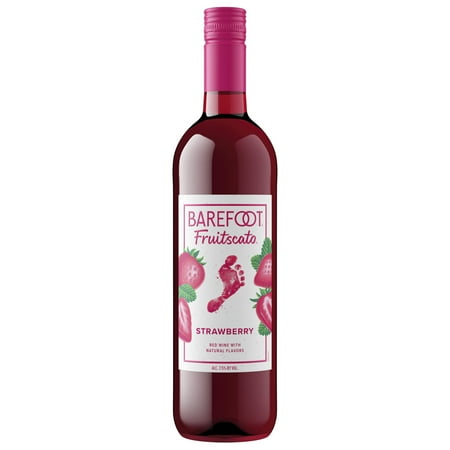 Barefoot Fruitscato Strawberry Moscato Rose Wine, 750ml Bottle, 7.5% ABV
