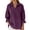 Purple, variant on Womens T Shirt Loose Fit Long Sleeve Solid Color Fashion Lapel Womens Spring Shirt,Green,S