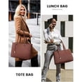 thumbnail image 4 of 2 in 1 Tote Bag Lunch Bag Combo, 2026 New Tote Bag Insulated Lunch & Travel Tote,  15.6 Inch Tote Bag with Lunch Compartment ,Large Convertible Laptop Work Handbag for Women, 4 of 9