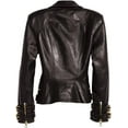 thumbnail image 4 of Womens Brando Jacket rose gold leather jacket studded leather jacket, 4 of 5