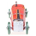 thumbnail image 4 of POINTERTECK Vintage red Wind Up Racing old classic Race Car model toy, 4 of 5