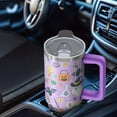 thumbnail image 5 of Halloween Tumbler 30 oz with Handle and Straw Ghost Candy Cup Halloween Gifts for Women Travel Mug Insulated Bottle, 5 of 5