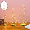thumbnail image 2 of Bearachild Luz de noche con luz de árbol de Navidad parpadeante, encantador hierro forjado para decoración de dormitorio y sala de estar Kits de decoración para fiestas Oro M, 2 of 6